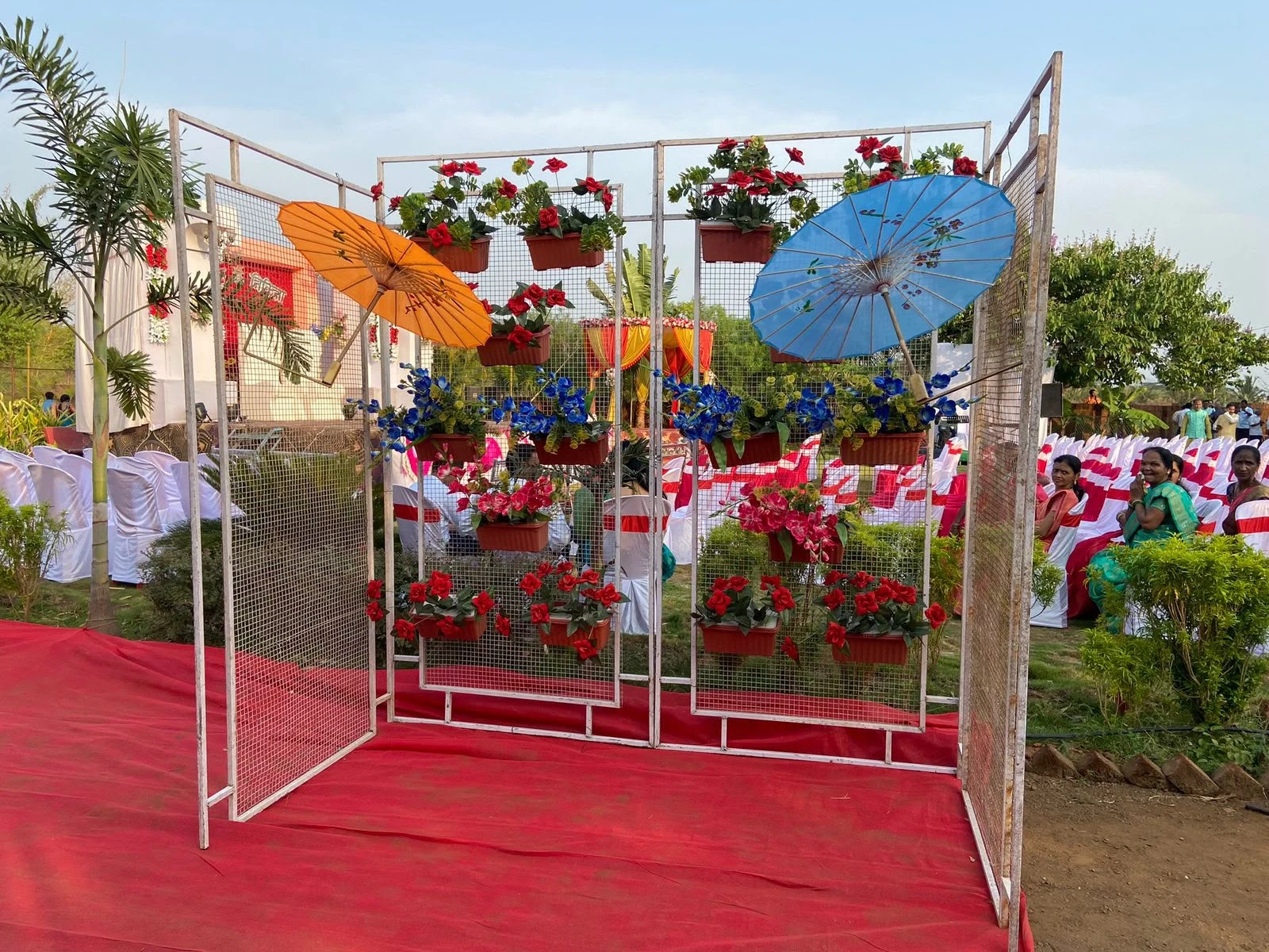 A colourful welcome entrance at Raigad Agro Park